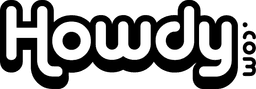 howdy logo black and white POSITIVE