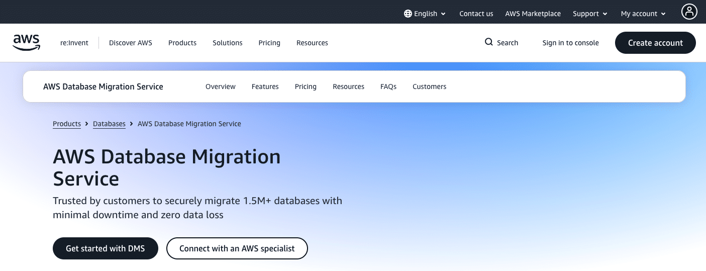 AWS Database Migration Service