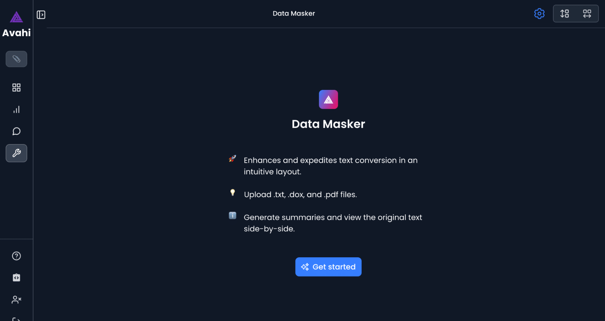 Descripción general de Data Masker de Avahi