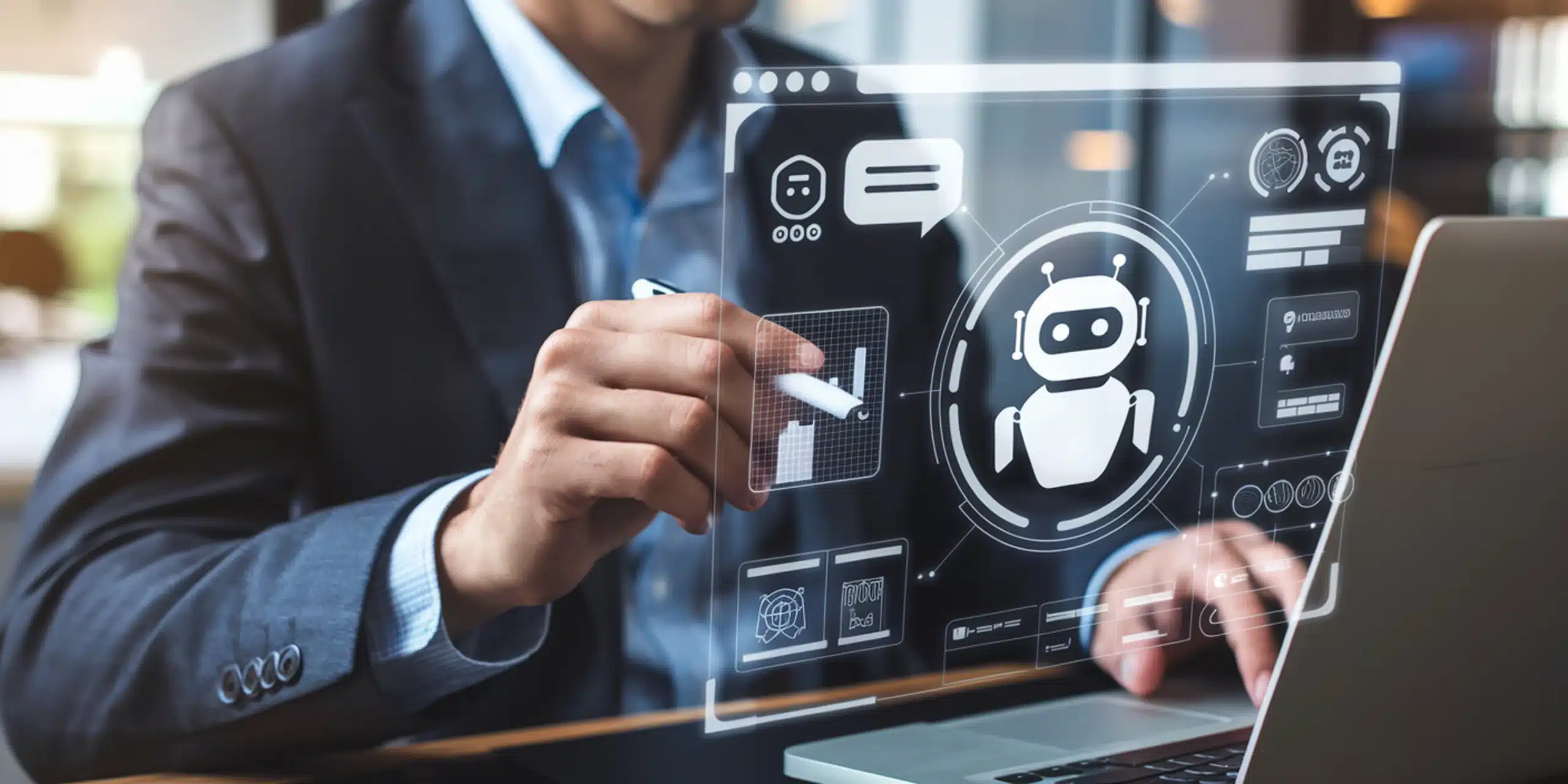 828789703 human interact with ai artificial intelligence virtual assistant chatbot concept ai artificial scaled