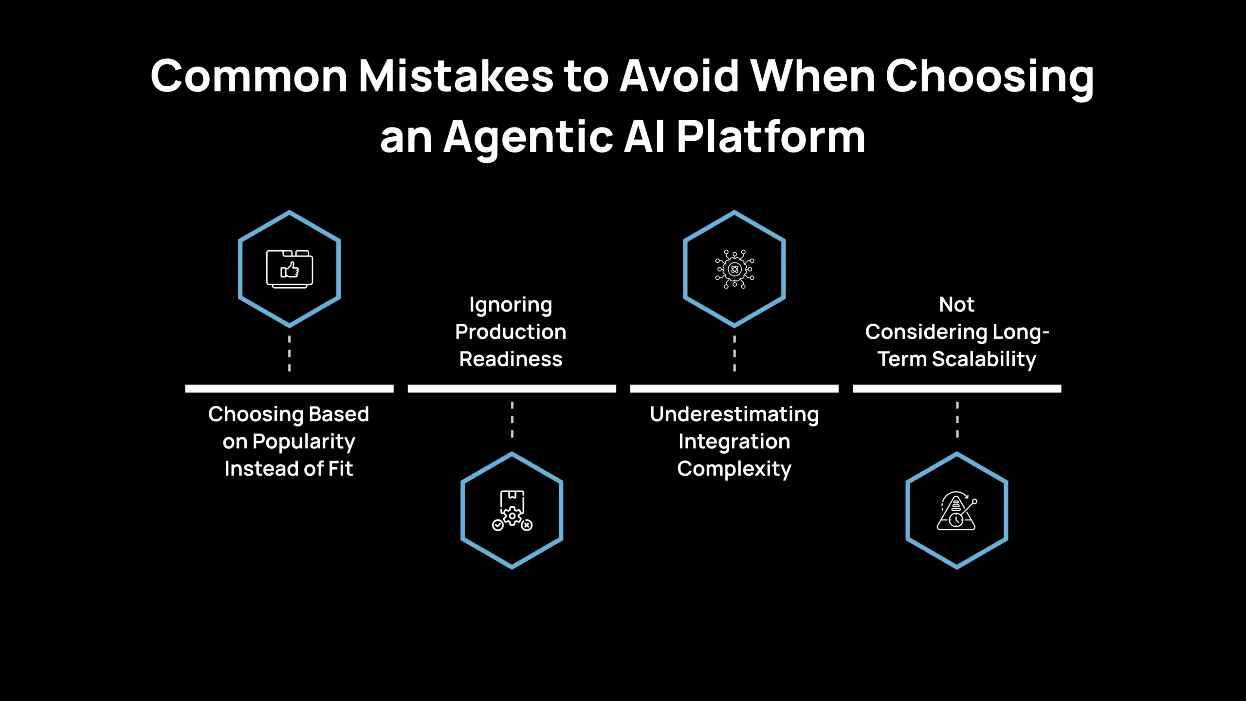 Errores comunes que debe evitar al elegir una plataforma de IA agéntica