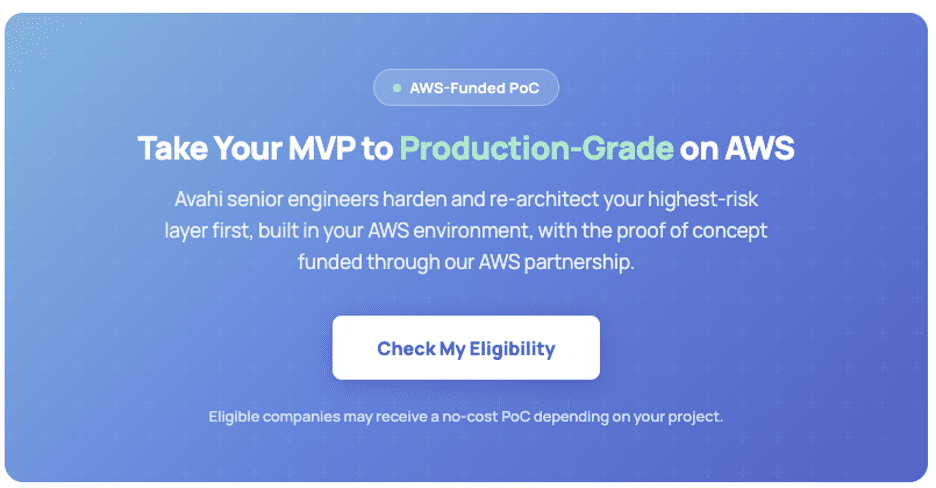 De MVP a producción en AWS con Avahi