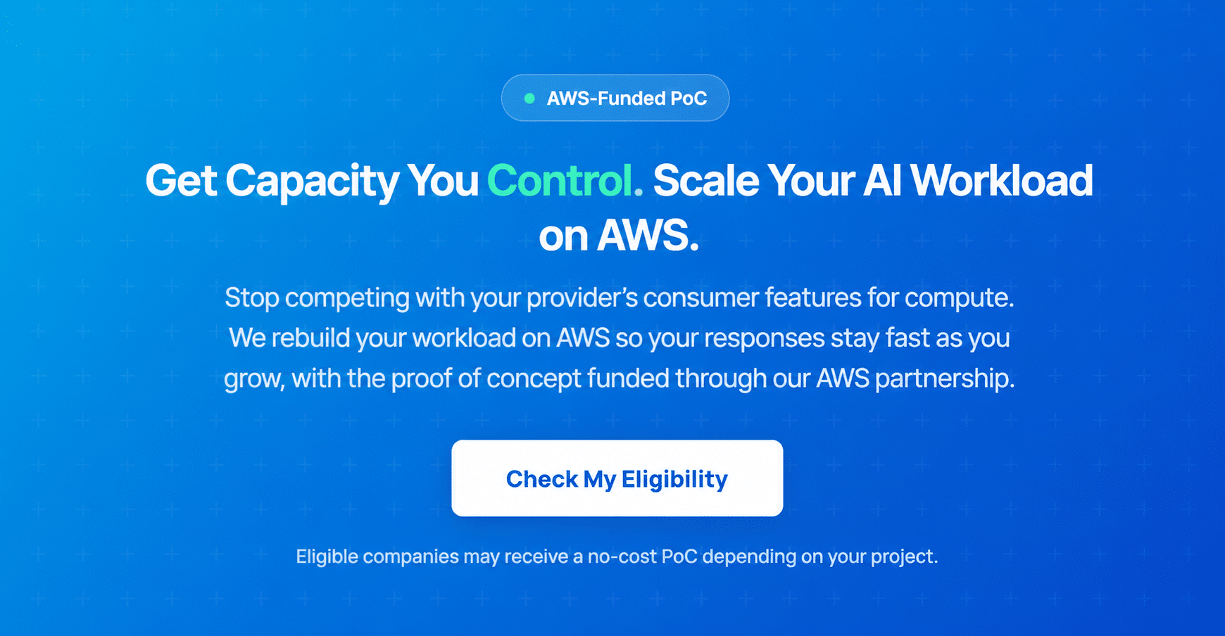 Scale Your AI Workload on AWS