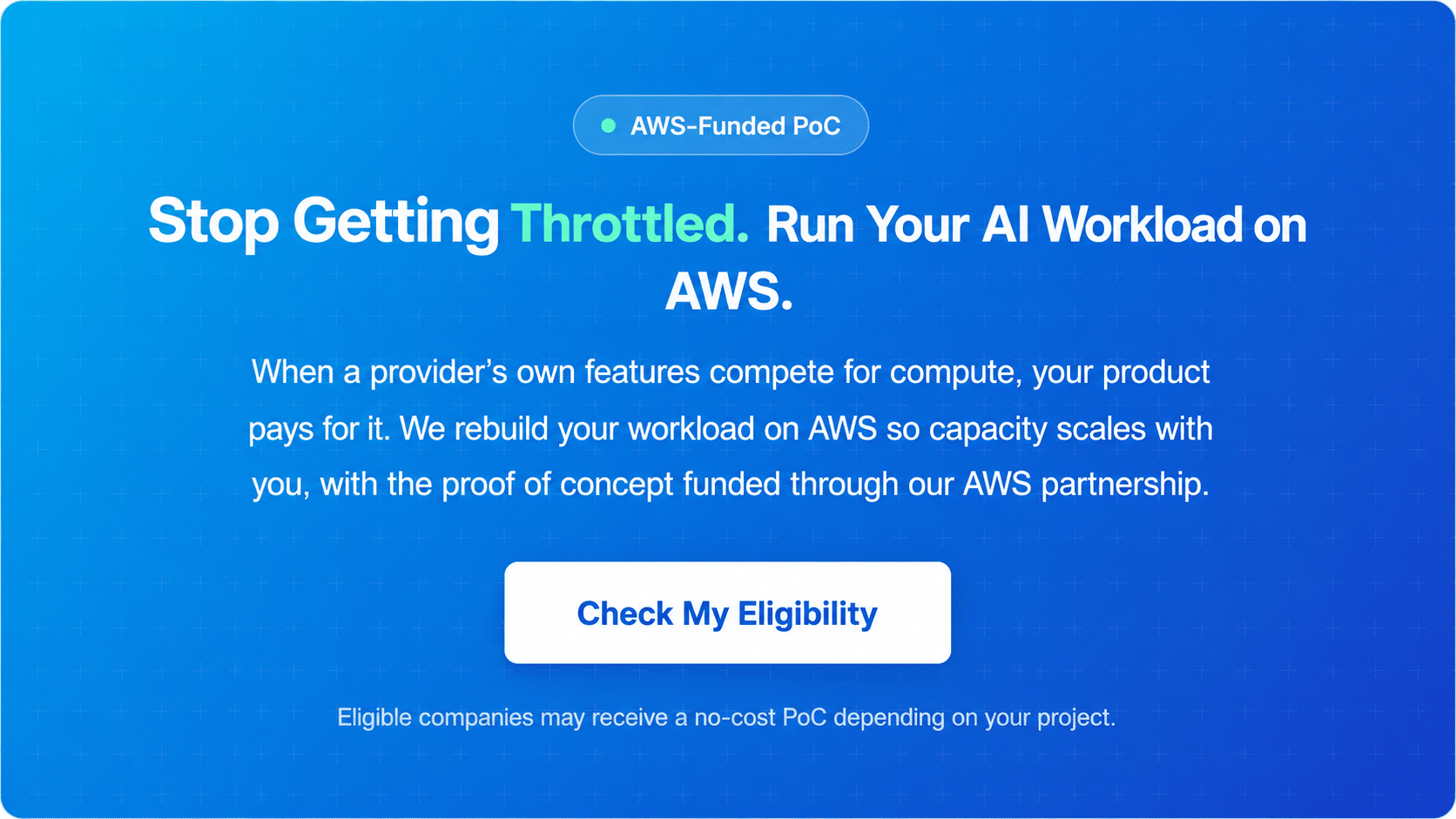 Run your AI workload on AWS