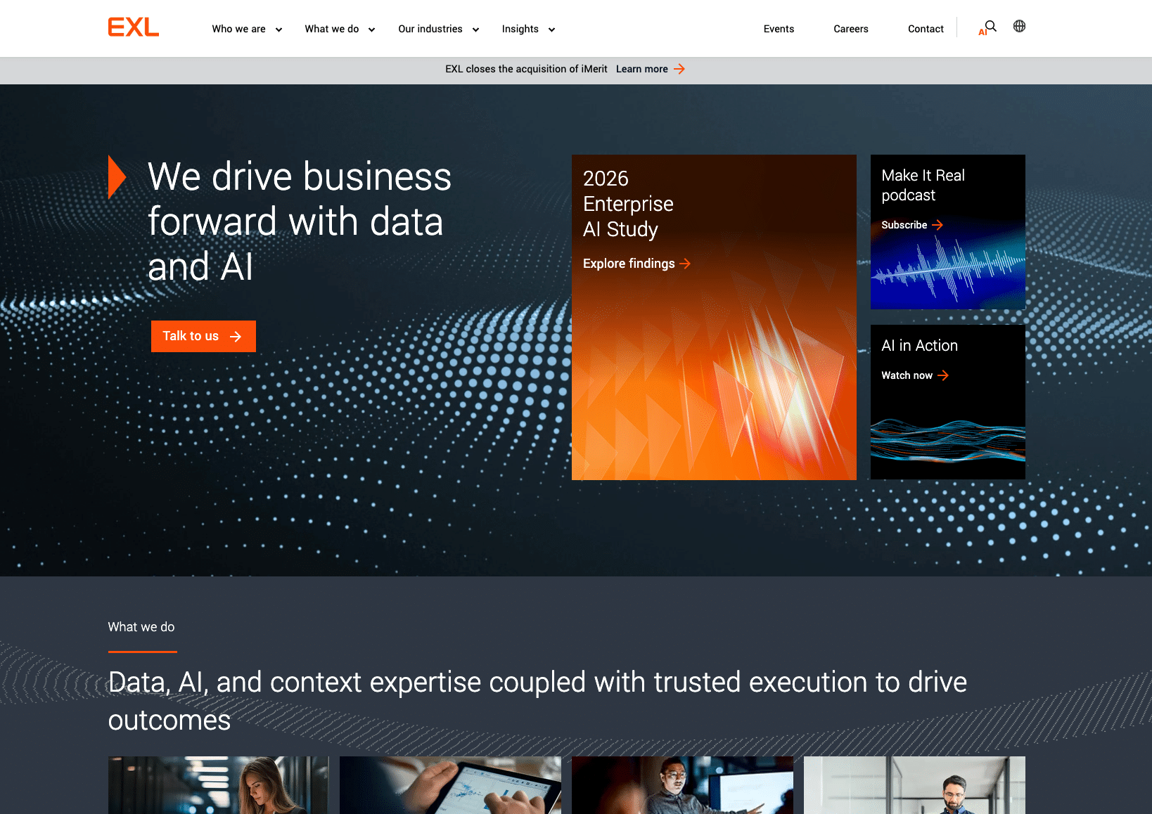 EXL Service Homepage