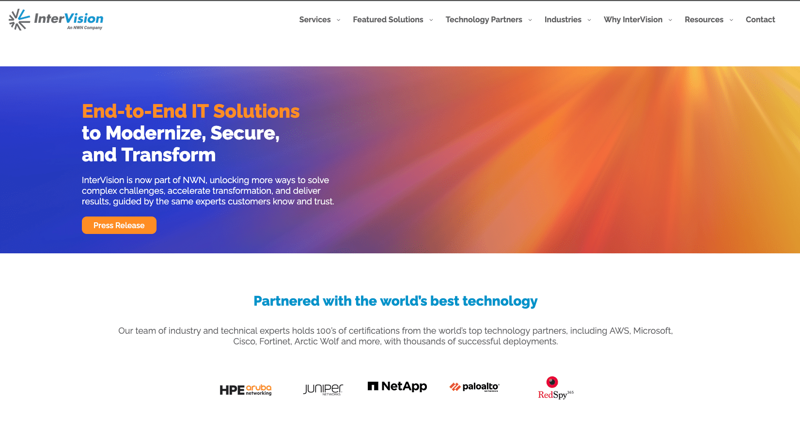 InterVision Homepage