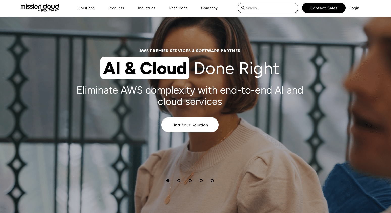 Mission Cloud Homepage