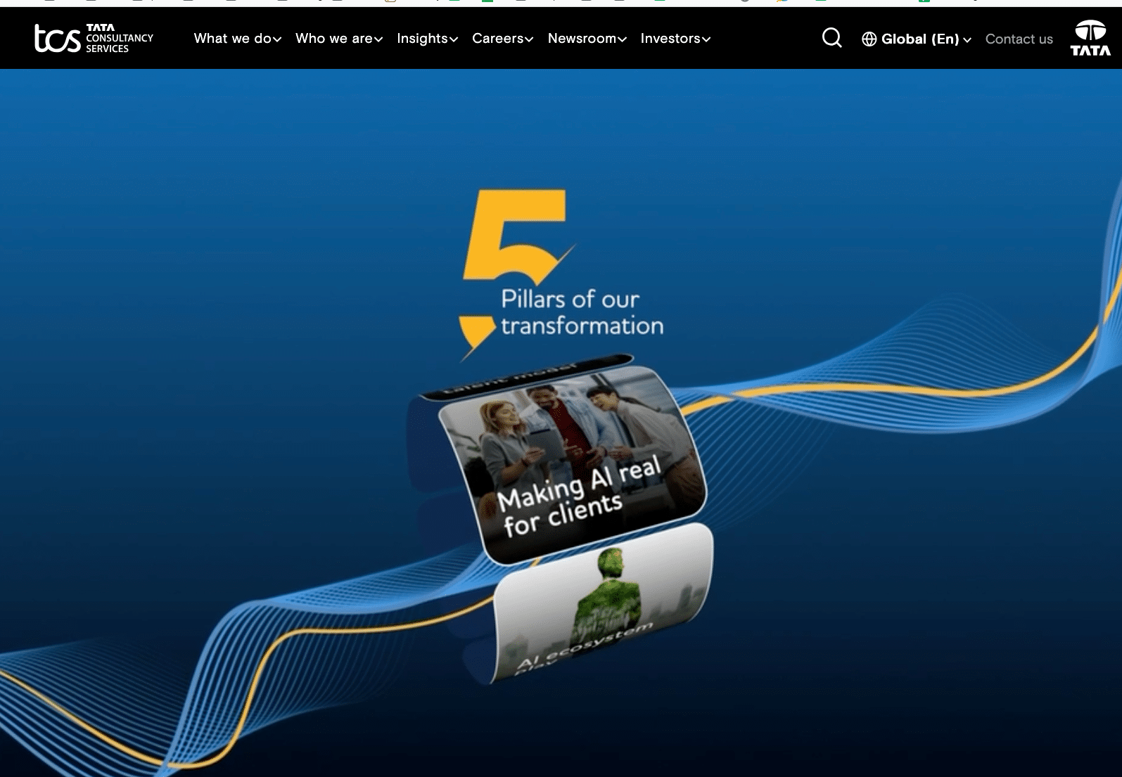 Tata Consultancy Services Homepage