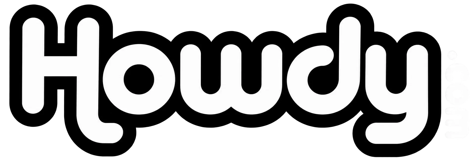 Howdy Bubble Wordmark Logo